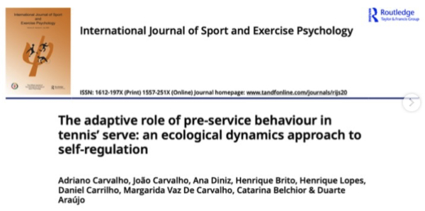 New article on how professional tennis players adapt their behavior before serving