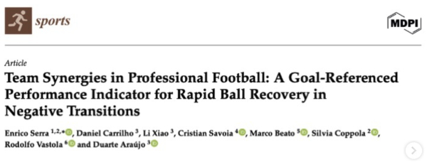 New article on collective defensive reorganisation in professional football