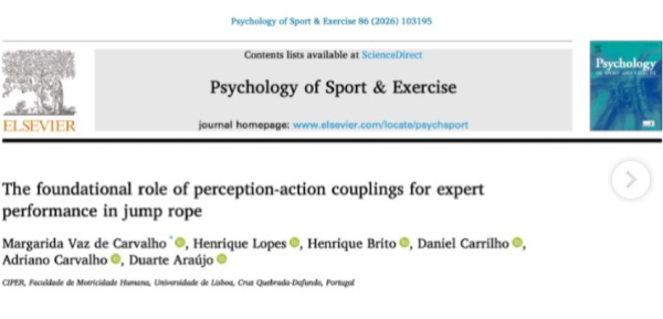 New article on the role of perception–action couplings in expert Jump Rope performance